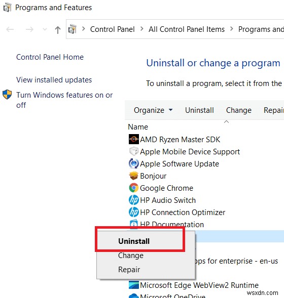 วิธีถอนการติดตั้ง McAfee LiveSafe ใน Windows 10 