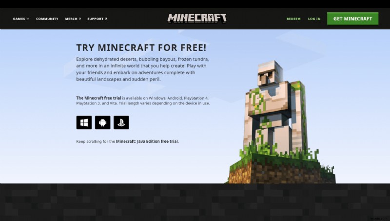 วิธีรับ Windows 10 Minecraft Edition ฟรี 