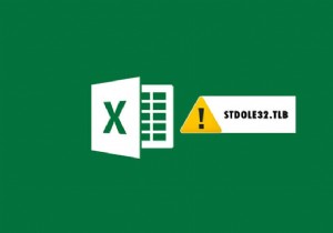 แก้ไขข้อผิดพลาด stdole32.tlb ของ Excel ใน Windows 10 