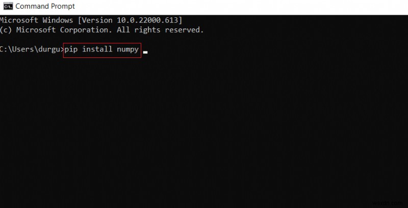 วิธีการติดตั้ง NumPy บน Windows 10 