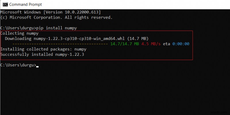 วิธีการติดตั้ง NumPy บน Windows 10 