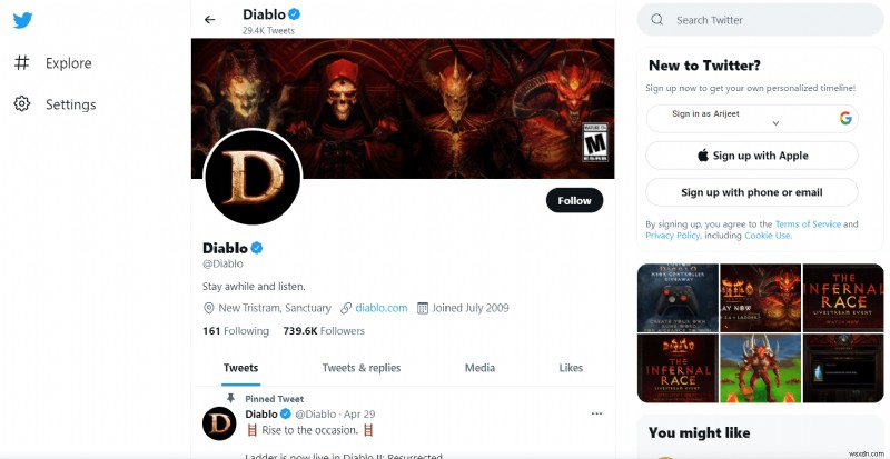 แก้ไข Diablo 3 Error Code 1016 บน Windows 10 