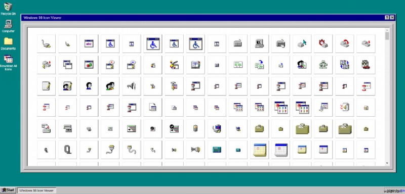 วิธีการติดตั้งไอคอน Windows 98 ใน Windows 10 
