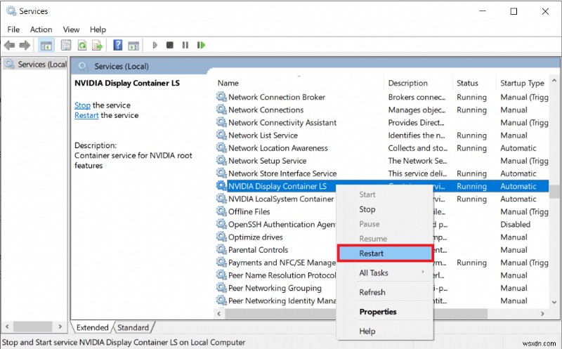 แก้ไข NVIDIA Control Panel ที่หายไปใน Windows 10 