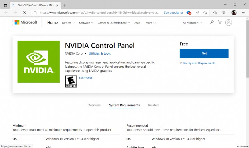 แก้ไข NVIDIA Control Panel ที่หายไปใน Windows 10 
