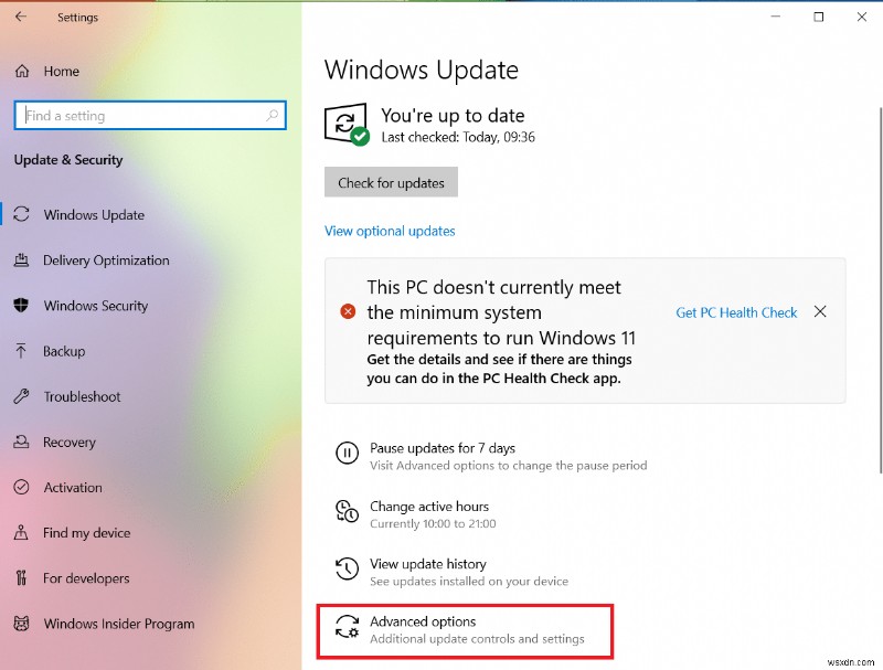 แก้ไข Windows Update ตลอดกาลใน Windows 10 