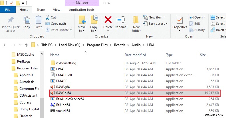 แก้ไข Realtek Audio Manager ไม่เปิดใน Windows 10 