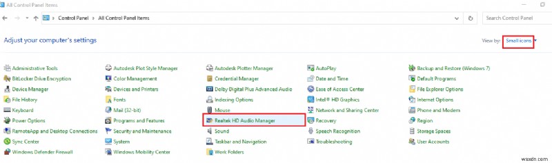 แก้ไข Realtek Audio Manager ไม่เปิดใน Windows 10 