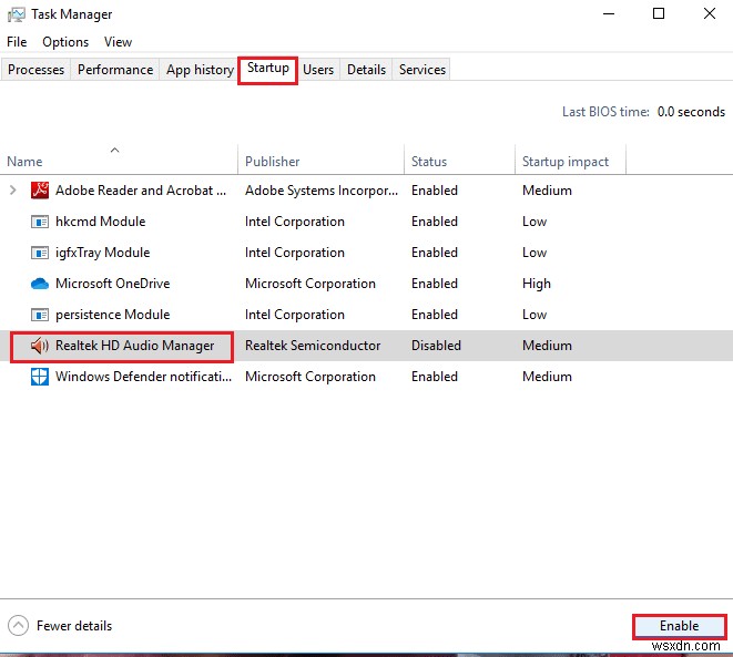 แก้ไข Realtek Audio Manager ไม่เปิดใน Windows 10 