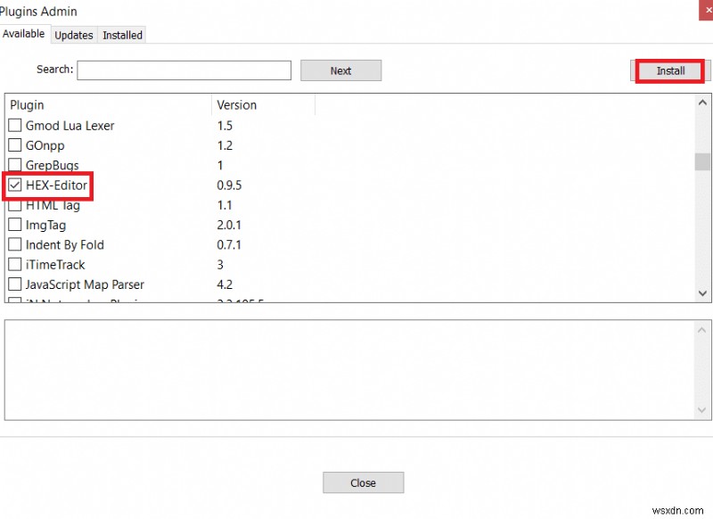 วิธีการติดตั้ง Hex Editor Notepad++ ใน Windows 10 