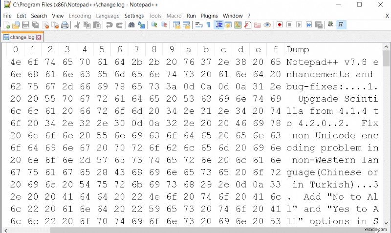 วิธีการติดตั้ง Hex Editor Notepad++ ใน Windows 10 