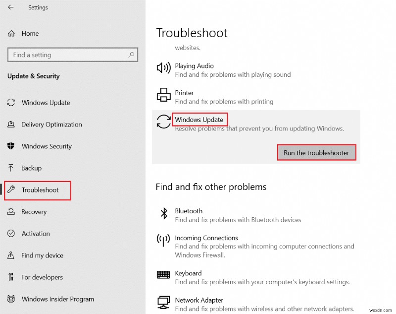 แก้ไขข้อผิดพลาดการอัปเดต Windows 10 0x80190001 