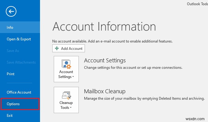 แก้ไข Outlook เปิดเฉพาะในเซฟโหมดใน Windows 10 