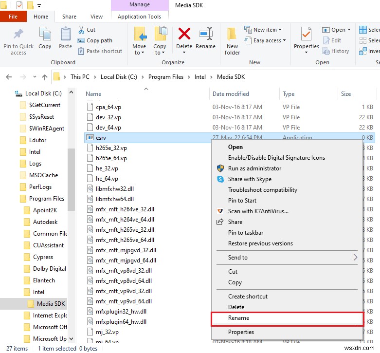 แก้ไขข้อผิดพลาดแอปพลิเคชัน Esrv.exe ใน Windows 10 