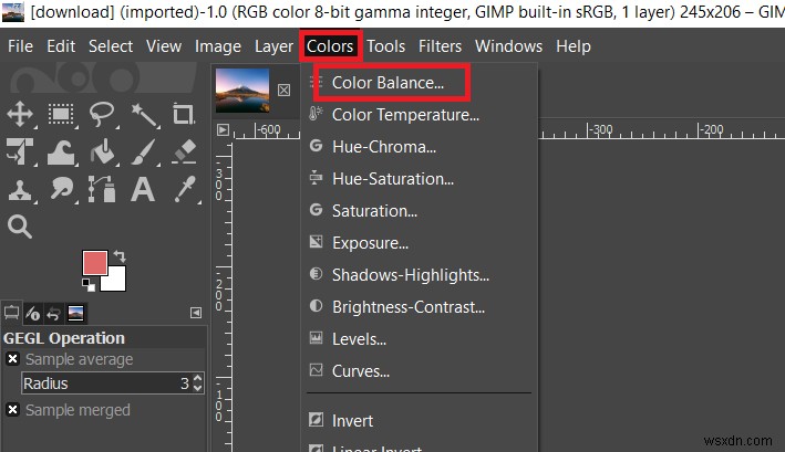 วิธีเปลี่ยนสีใน GIMP 