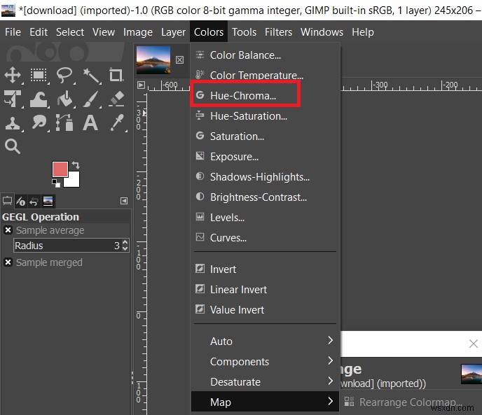 วิธีเปลี่ยนสีใน GIMP 