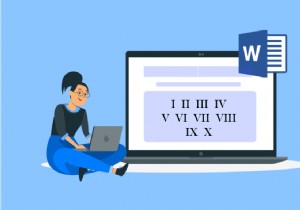 วิธีการเขียนตัวเลขโรมันใน Word