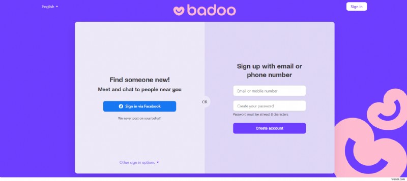 วิธีการลบบัญชี Badoo 