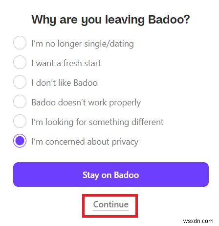 วิธีการลบบัญชี Badoo 