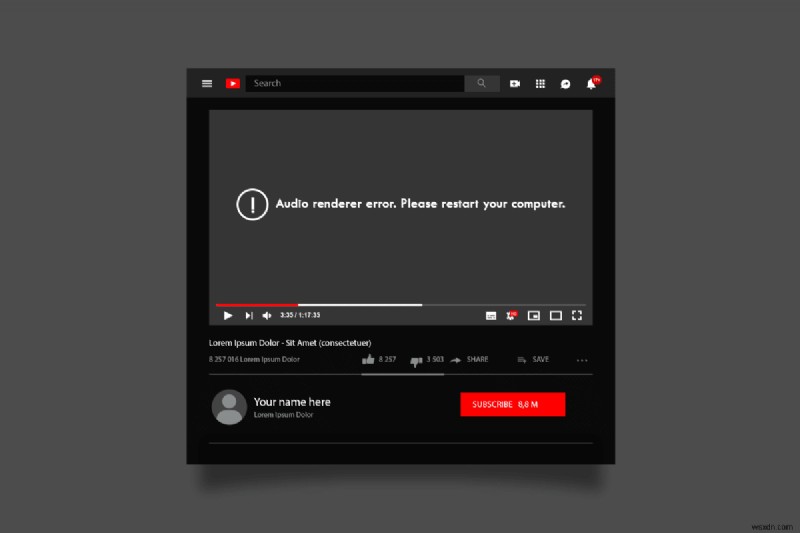 แก้ไขข้อผิดพลาดการเรนเดอร์เสียงของ YouTube ใน Windows 10