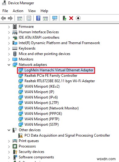 แก้ไขข้อผิดพลาด Hamachi VPN ใน Windows 10