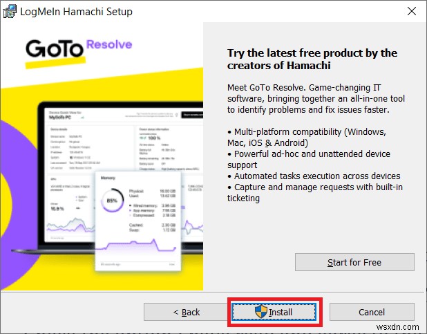 แก้ไขข้อผิดพลาด Hamachi VPN ใน Windows 10