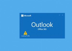 แก้ไข Outlook ค้างเมื่อโหลดโปรไฟล์บน Windows 10 