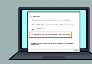 แก้ไขการดำเนินการนี้ต้องใช้ Interactive Window Station 