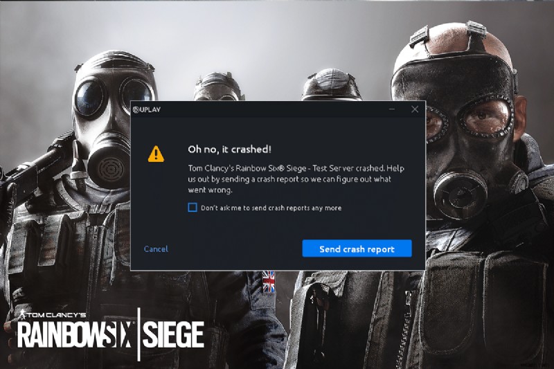 แก้ไข Rainbow Six Siege หยุดทำงานบน Windows 10