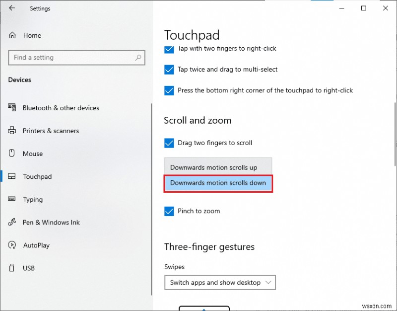 วิธีทำ Reverse Scrolling บน Windows 10 