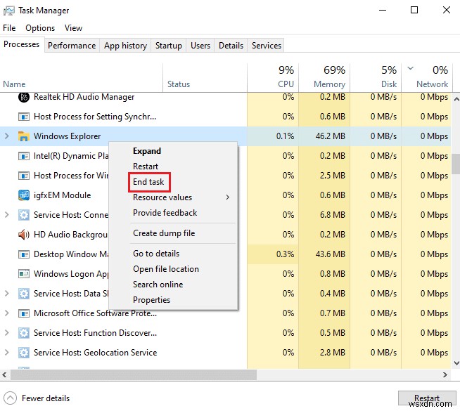 แก้ไขข้อผิดพลาดการระงับ SearchUI.exe บน Windows 10 