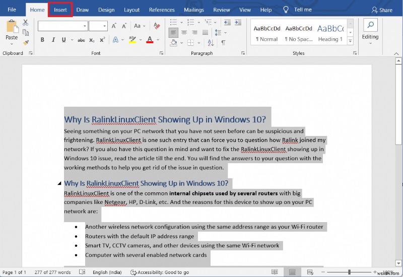 วิธีทำซ้ำหน้าใน Microsoft Word 