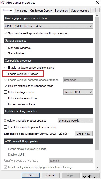 14 วิธีในการแก้ไข MSI Afterburner ไม่ทำงานบน Windows 10 