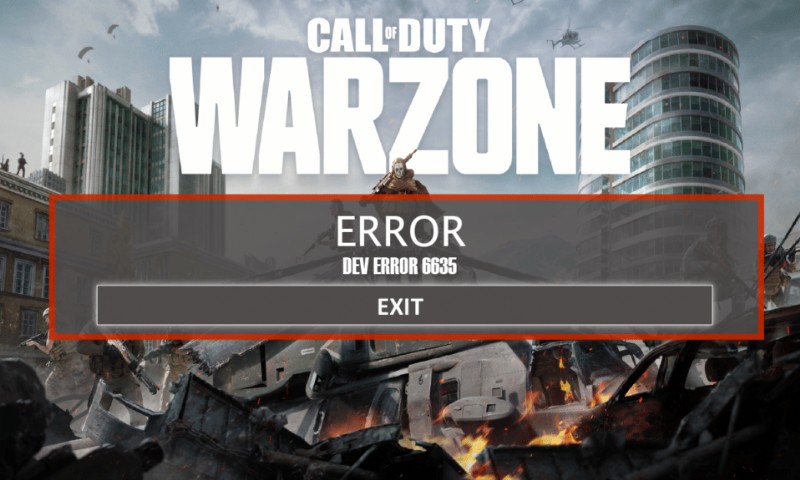 แก้ไขข้อผิดพลาด Call of Duty Warzone Dev 6635 ใน Windows 10 
