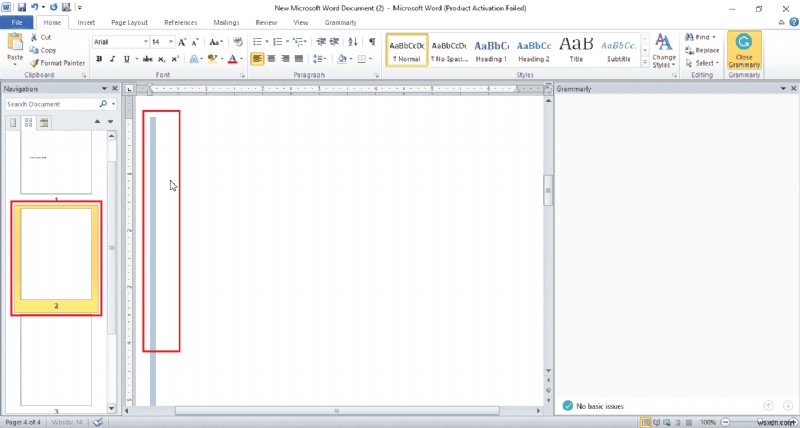 วิธีการลบหน้าใน Word 2010