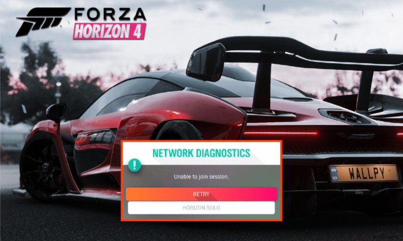 แก้ไข Forza Horizon 4 ไม่สามารถเข้าร่วมเซสชันบน Xbox One หรือ PC 