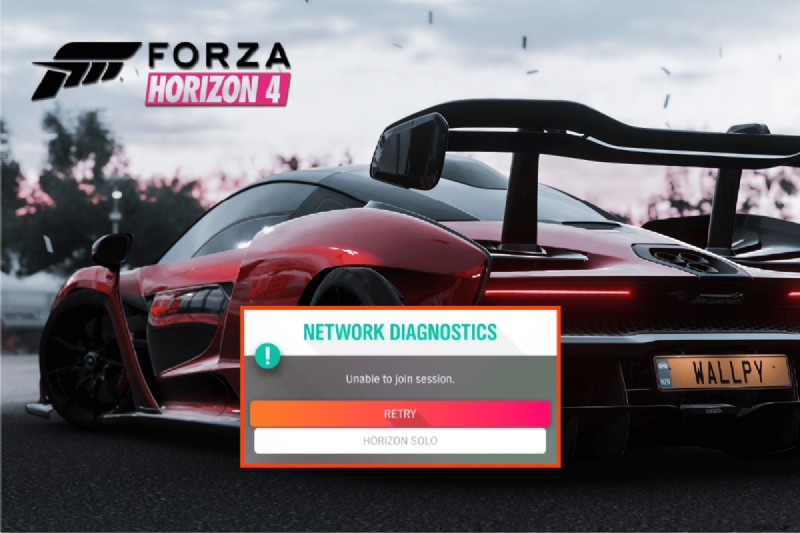 แก้ไข Forza Horizon 4 ไม่สามารถเข้าร่วมเซสชันบน Xbox One หรือ PC 