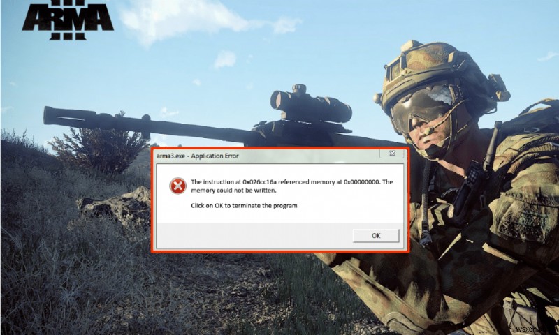 แก้ไขข้อผิดพลาดหน่วยความจำอ้างอิง Arma 3 ใน Windows 10 