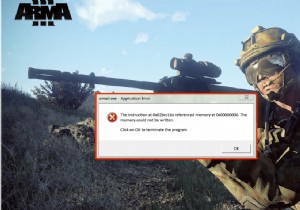 แก้ไขข้อผิดพลาดหน่วยความจำอ้างอิง Arma 3 ใน Windows 10 