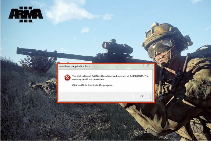 แก้ไขข้อผิดพลาดหน่วยความจำอ้างอิง Arma 3 ใน Windows 10 