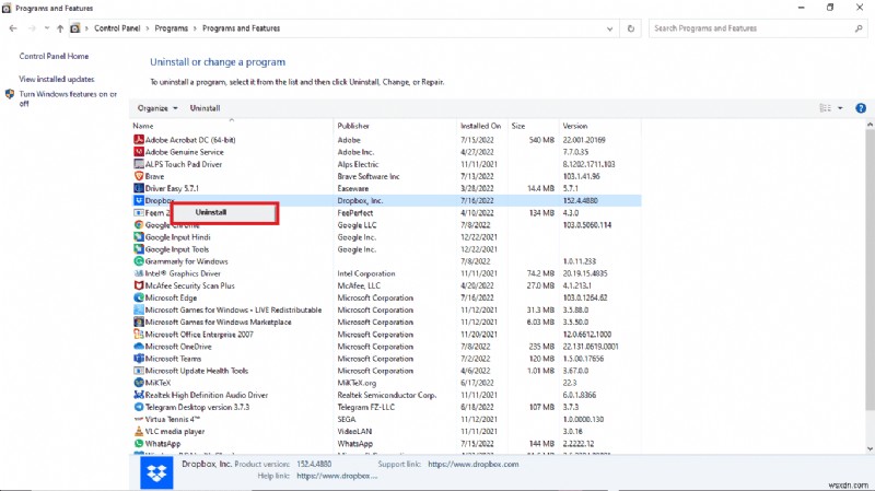 แก้ไขข้อผิดพลาด Dropbox ในการดาวน์โหลดไฟล์ของคุณใน Windows 10 