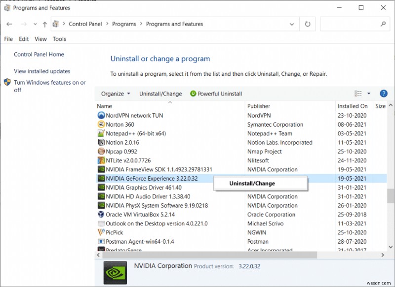 แก้ไขข้อผิดพลาด GeForce HRESULT E ล้มเหลวใน Windows 10 