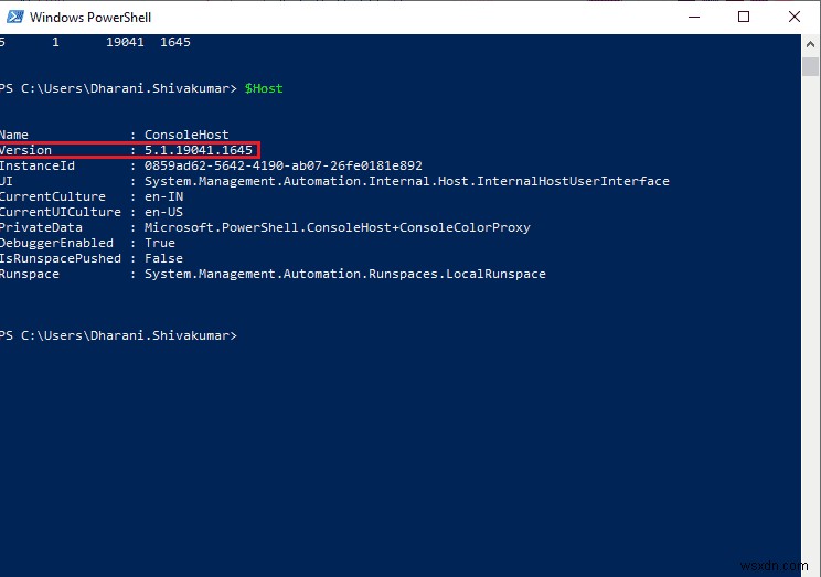 วิธีตรวจสอบเวอร์ชันของ PowerShell ใน Windows 10 