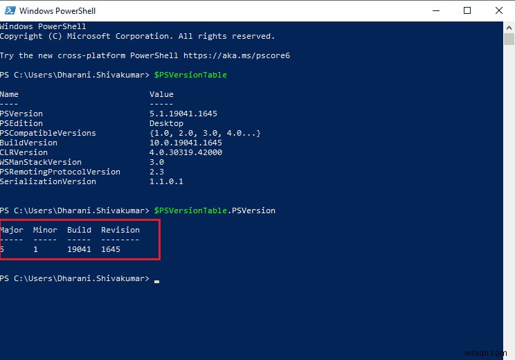 วิธีตรวจสอบเวอร์ชันของ PowerShell ใน Windows 10 