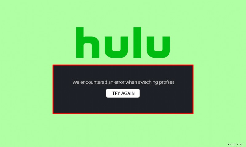 แก้ไขข้อผิดพลาดโปรไฟล์ Hulu Switch ใน Windows 10