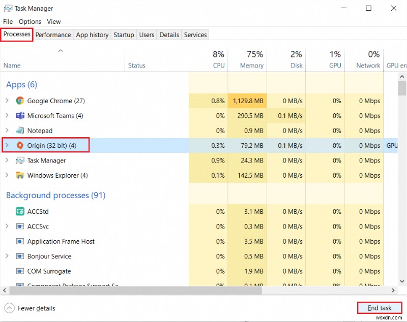 แก้ไข Origin Stuck เมื่อดาวน์โหลดต่อใน Windows 10 