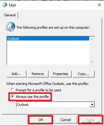แก้ไขข้อผิดพลาด Outlook 0x8004102a ใน Windows 10 