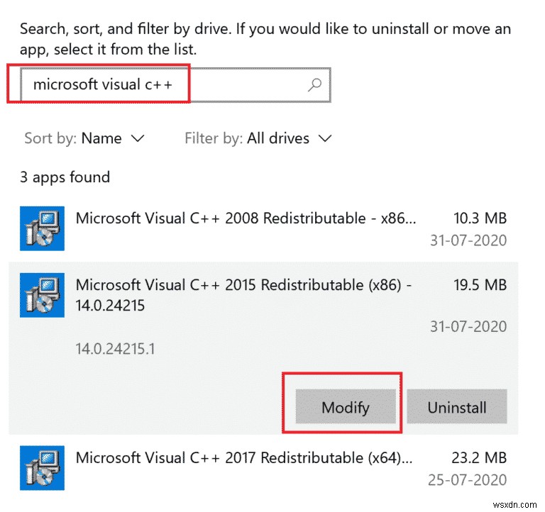 วิธีการซ่อมแซม Microsoft Visual C++ Redistributable