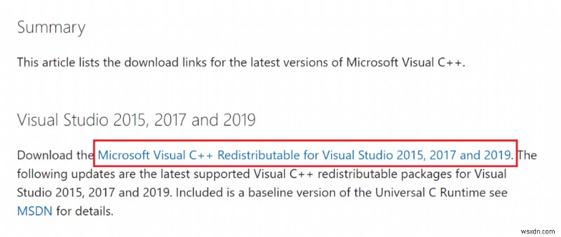 วิธีการติดตั้ง Microsoft Visual C++ Redistributable อีกครั้ง