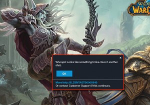 แก้ไขไม่สามารถอัปเดต World of Warcraft BLZBNTAGT00000840 ข้อผิดพลาด 